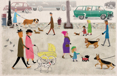 Inspired by mid-20th century illustrations Illustration by Dave Szalay inspired by mid-20th century